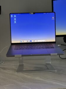 Apple MacBook Pro laptop WFH computer setup