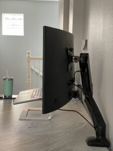 second monitor adjustable arm